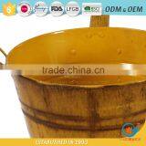 10 Inch Garden Unique Powder Coated Coloured Metal Plant Colored Flower Pots Coloured Plant Pots Metal thumbnail-4