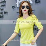 High Quality T-shirts Fashion Ladies/Tops Fashion Girls T Shirt Women 2017 Summer thumbnail-4