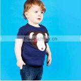Chinese Factory High Class Kids Boy Cheeky Michael Monkey Applique Cotton T-shirts for Baby Tops thumbnail-1