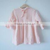 Wholesale Double Layer Muslin Dress Baby Frock Design Pictures Ruffle Sleeve Girl Dresses thumbnail-2