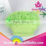 Hot Sale Adorable Solid Color Baby Lace Bloomers Wholesale Lace Ruffle Cotton Bloomers thumbnail-1