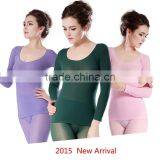 2015 New Arrival Suntex Ultrathin Heated Fiber Thermal Underwear Beautiful Undergarment Sets thumbnail-1
