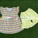 Summer Girls Sets New Arrivals 2016 Little Girls Boutique Remake Clothing Set Girls Cute Stripes and Greenshorts Ruffle Sets thumbnail-3