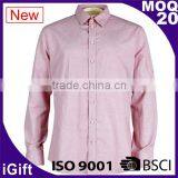 Slim Fit Hit Color Classic Grid Oxford Men Long Sleeve Casual Shirt thumbnail-1