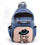 Korean Design Canvas Backpack, Travel Bag, Computer Bag, Teenage School Bag