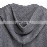 Women's Fashion Grey Thick Long Hoodie Cardigan Sweater With High Quality thumbnail-5