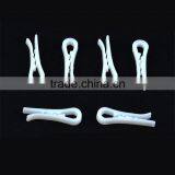 4.1*1.2*0.5cm Strong White Color Garment Packing Plastic Clips thumbnail-2