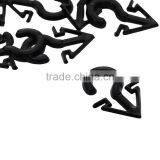 Black Plastic Hooks Hangers for Socks thumbnail-3