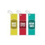 POP Paper PVC Hang Tags Personalized Clothing Labels Tags Eco Friendly