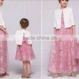 2015 New Design Floral Chiffon Mother and Daughter Clothing, Mother and Daughter Dress Design thumbnail-4