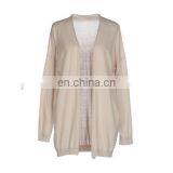 2017 Latest Design Lady Top as Long Sleeve Cardigans for Women Made of Wholesale Silk Fabric thumbnail-3