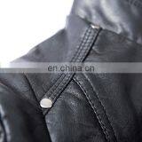 China Factory CUSTOM OEM Women Fashion pu Leather Jackets Coat thumbnail-3