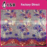 2017 Multicolor Textile Fabricembroidery Polyester Chemical Lace Fabric
