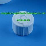 24-410 White PP Pivot Spout Caps for Disinfectant Bottles