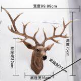 European Style Creative Gifts Resin Animal Deer Head Wall Hanging Interior Decoration Crafts Hang thumbnail-4