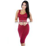 Wholesales Best Sellers Women Sleeveless Casual Dresses Ladies Bodycon Dresses Women Summer Dresses thumbnail-5
