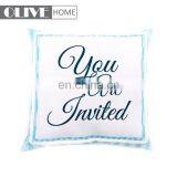 High Quality Modern Home Decor With White Lace Design OEM Eco-Friendly Printed Outdoor Cushion thumbnail-1