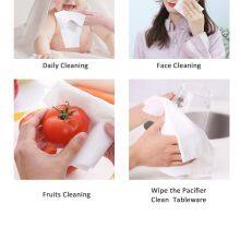 Disposable Face Organic Biodegradable Towel Hand Circular Cotton Tissue Flexible Wipes thumbnail-5