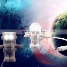 Favorable Flexible Spaceman Astronaut USB LED Night Light Lamp For Computer Laptop PC Notebook Camping thumbnail-5