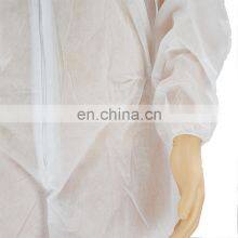 Cheap Waterproof Anti-Bacterial Non Woven Disposable PP Coverall With Hoods thumbnail-2