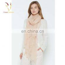 Light Weight Pashmina Silk Large Orange Scarf