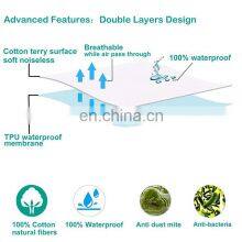 Custom Waterproof Pillows Coverings White Satin Organic Cotton Luxury Pillowcase With TPU Film thumbnail-4