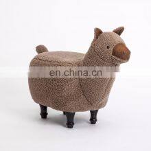 Top Quality Children Furniture Cute Wooden Animal Sheep Shape Stool