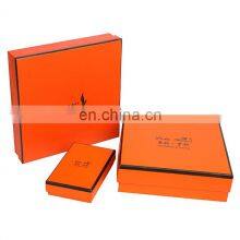 Luxury Orange Printing Paper Packing Box Custom Printed Recycled Book Gift Box thumbnail-2