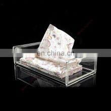 Кристальный акриловый коробок для салфеток с индивидуальным принтом