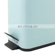 Trending Products 2021 New Arrivals Hotel Foot Pedal Soft Close Square Shape Dust Bin thumbnail-4