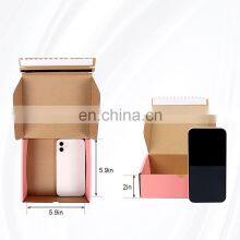Pink Shipping Boxes for Clothing Underwear Baseball Shoes Gift Mailer Small Self Stick Zipper Packaging Gift Boxes