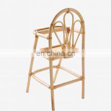 High Quality Rattan Feeding Chair Kids Furniture Retro Boho Child Dinning Chair Best Price Vietnam Manufacturer Wholesale thumbnail-3
