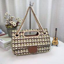 Wholesale Women Designer Bags Luxury Leather Woven Bag Locomotive Bag PU Copy Fashion Women Bag thumbnail-4