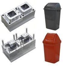 Office Household Plastic Round Dustbin Trash Can Pedal Garbage Bin Waste Bucket Injection Mould thumbnail-1