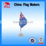 Custom Polyester 4"x6" Table Top Flags With Metal Base