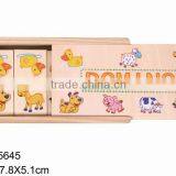 China Online Shopping 28 Pcs Hot-sale Sea Animal Baby's Safety Gift Small Size Puzzle Wooden Boxkids Domino Game Set thumbnail-3