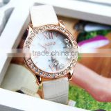white leather ladies watches