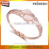 True Gold Plated Rhinestone Boutique Tear Droplets Opal Bracelet Bangles Women thumbnail-1