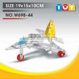 Special design fighter plane DIY item metal toy