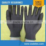 PU Gray Color Nylon Gloves thumbnail-5