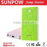 SUNPOW Jump Starter 6,900mAh Mini Booster Super Power Bank Portable 12v Mini Snap on Jump Starter Battery Charger thumbnail-1