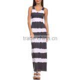 Green and White Stripes Dress Pastel Chevron Maxi Maternity Dress Western Plus Size Color Block Evening Dresses Quality Choice thumbnail-5