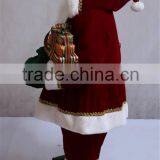 XM-A6071 Plush 48 Inch Indoor Inflatable Santa Christmas Ornament With Gifts and Lighted Tree Circle thumbnail-3