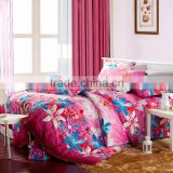 Printed Bedding Set cotton/polyster bottom top cover pillow case bed quilt
