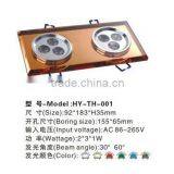 3*2*3w Decorative Led Crystal Ceiling Lights,different Color Available,