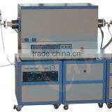 1600C High Temperature Three Zones Tube Furnace for CVD Deposition / 3 Zone Tube Furnace