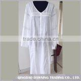 Golden Supplier White Cotton Dressing Gown Nightgown thumbnail-1