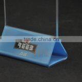 Deluxe Freestanding Crystal Clear Acrylic Table Card Sign Holder / Menu or Ad Display Stand thumbnail-3