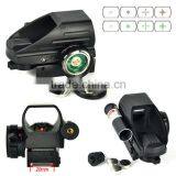 Funpowerland 4Reticle Electro Green & Red Dot Combo Laser Sight Scope With Side Red Laser Sight Combo