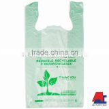 Biodegradable Plastic Bags T-shirt Plastic Bags with Oxo-Biodegradable additive D2W